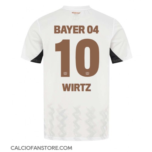 Maglia Calcio Bayer Leverkusen Florian Wirtz #10 Seconda Divisa 2024-25 Manica Corta